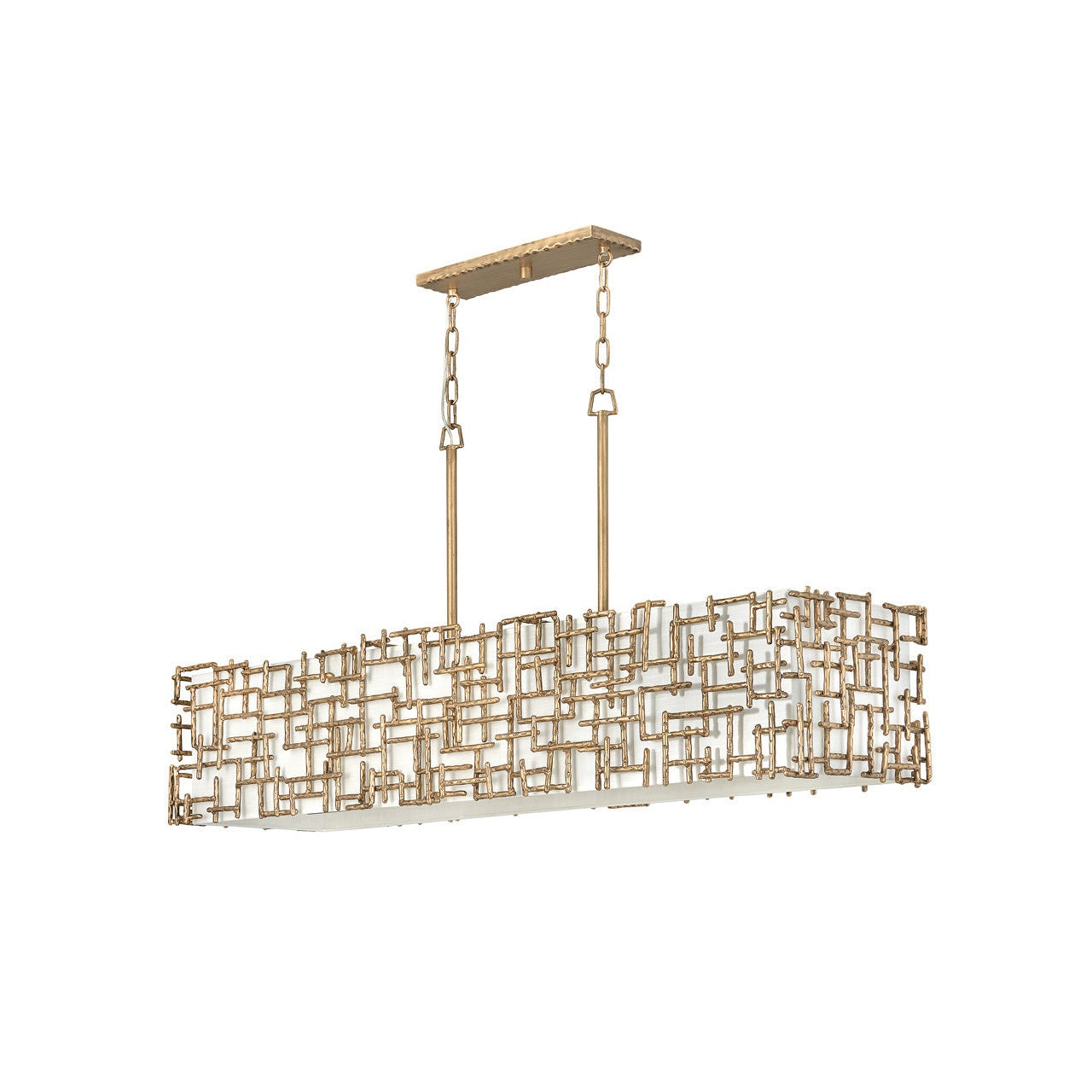 Fredrick Ramond - FR33105BNG - LED Linear Chandelier - Farrah - Burnished Gold