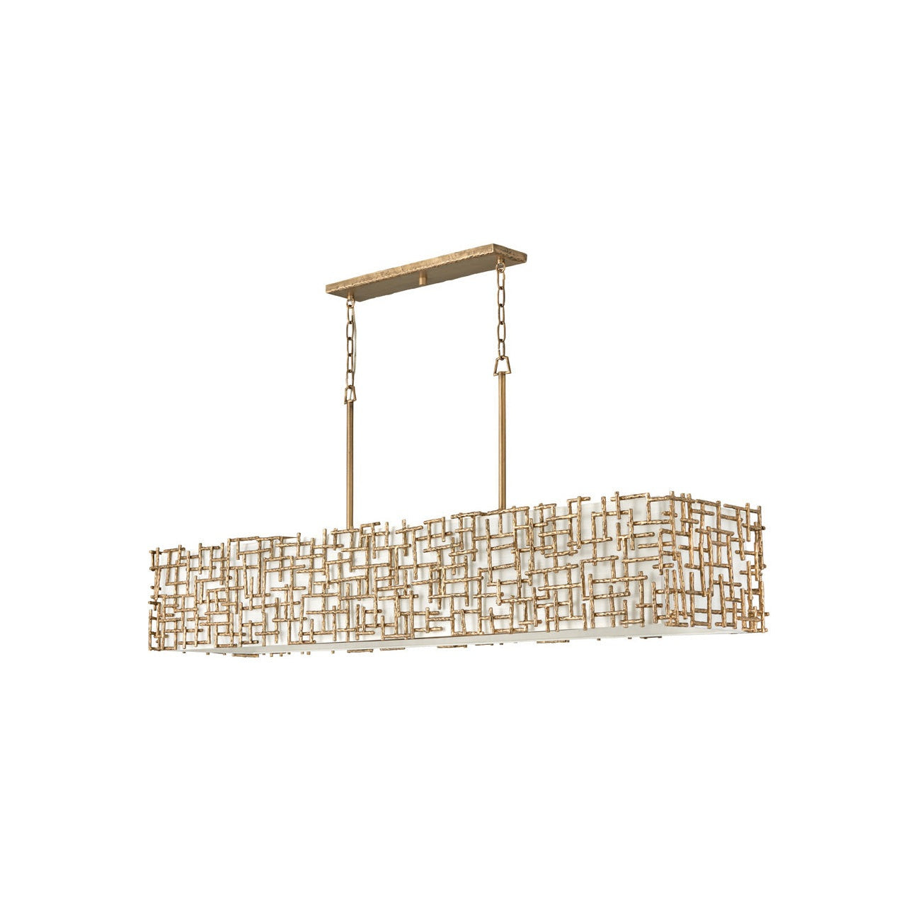 Fredrick Ramond - FR33109BNG - LED Linear Chandelier - Farrah - Burnished Gold