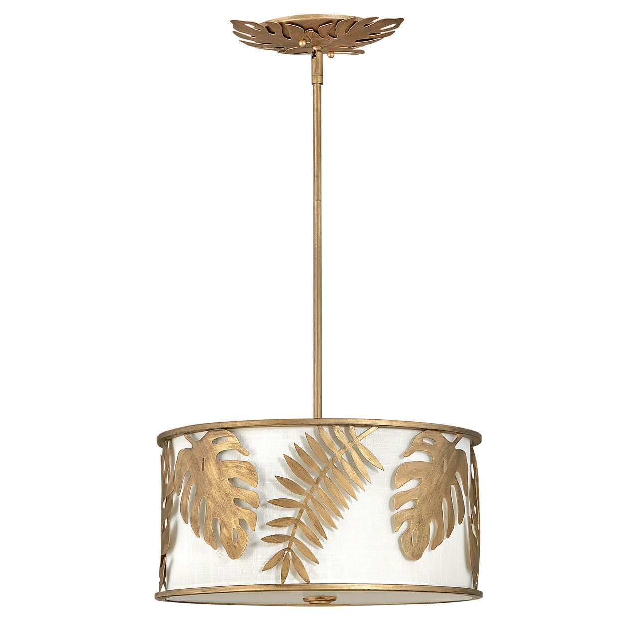 Fredrick Ramond - FR35104BNG - LED Foyer Pendant - Botanica - Burnished Gold