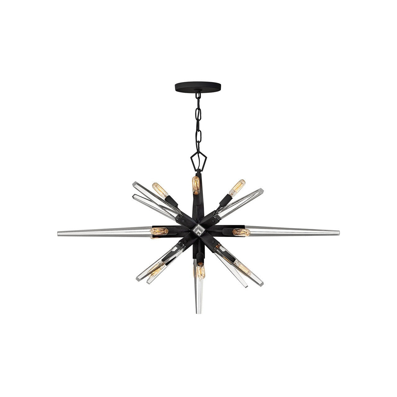 Fredrick Ramond - FR47409BLK - LED Linear Chandelier - Ariel - Black
