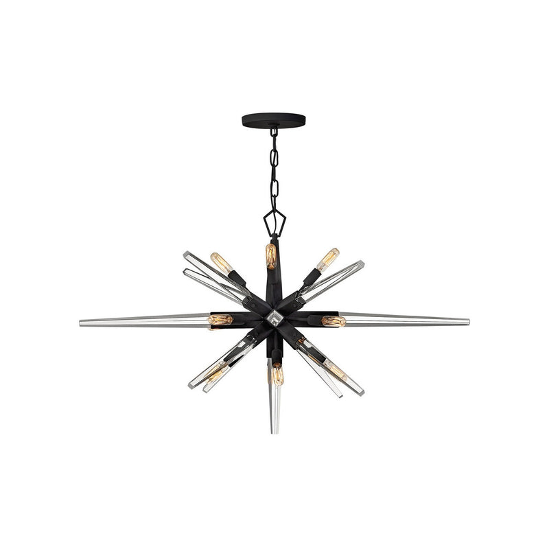 Fredrick Ramond - FR47409BLK - LED Linear Chandelier - Ariel - Black