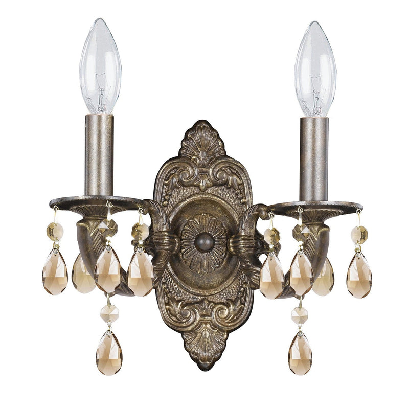 Crystorama - 5022-VB-GT-S - Two Light Wall Sconce - Paris Market - Venetian Bronze