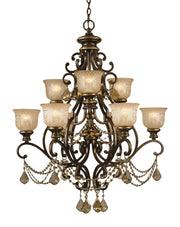 Crystorama - 7509-BU-GT-S - Nine Light Chandelier - Norwalk - Bronze Umber