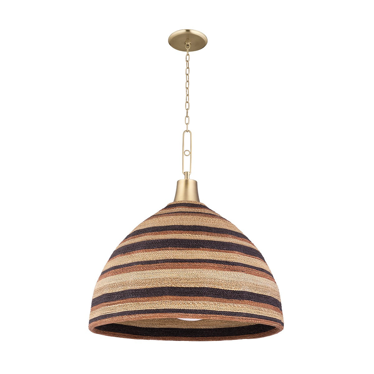 Hudson Valley - 9330-AGB - One Light Chandelier - Lido Beach - Aged Brass