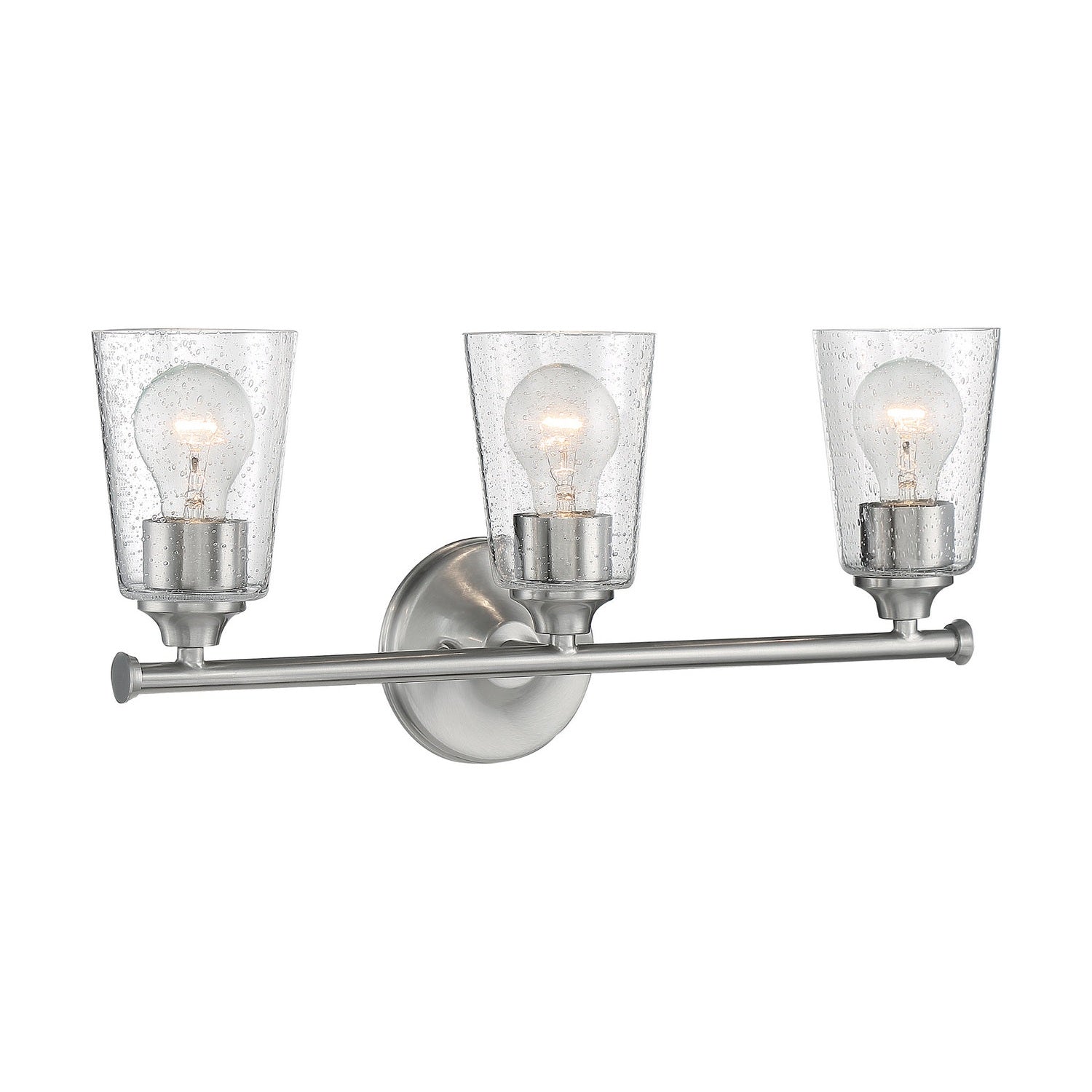 Nuvo Lighting - 60-7183 - Three Light Vanity - Bransel - Brushed Nickel