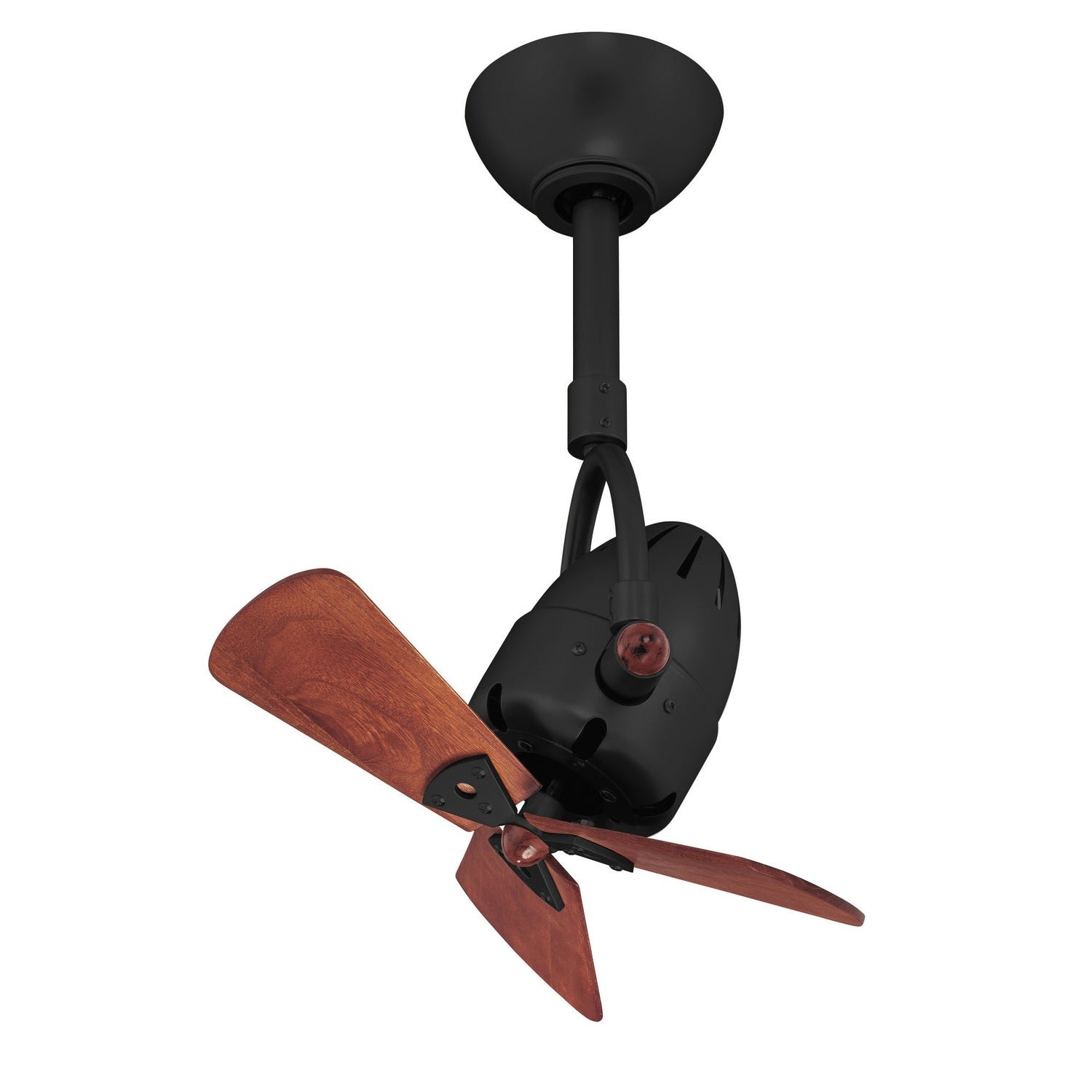 Matthews Fan Company - DI-BK-WD - 16"Ceiling Fan - Diane - Matte Black