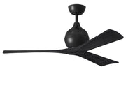 Matthews Fan Company - IR3-BK-BK-52 - 52"Ceiling Fan - Irene-3 - Matte Black