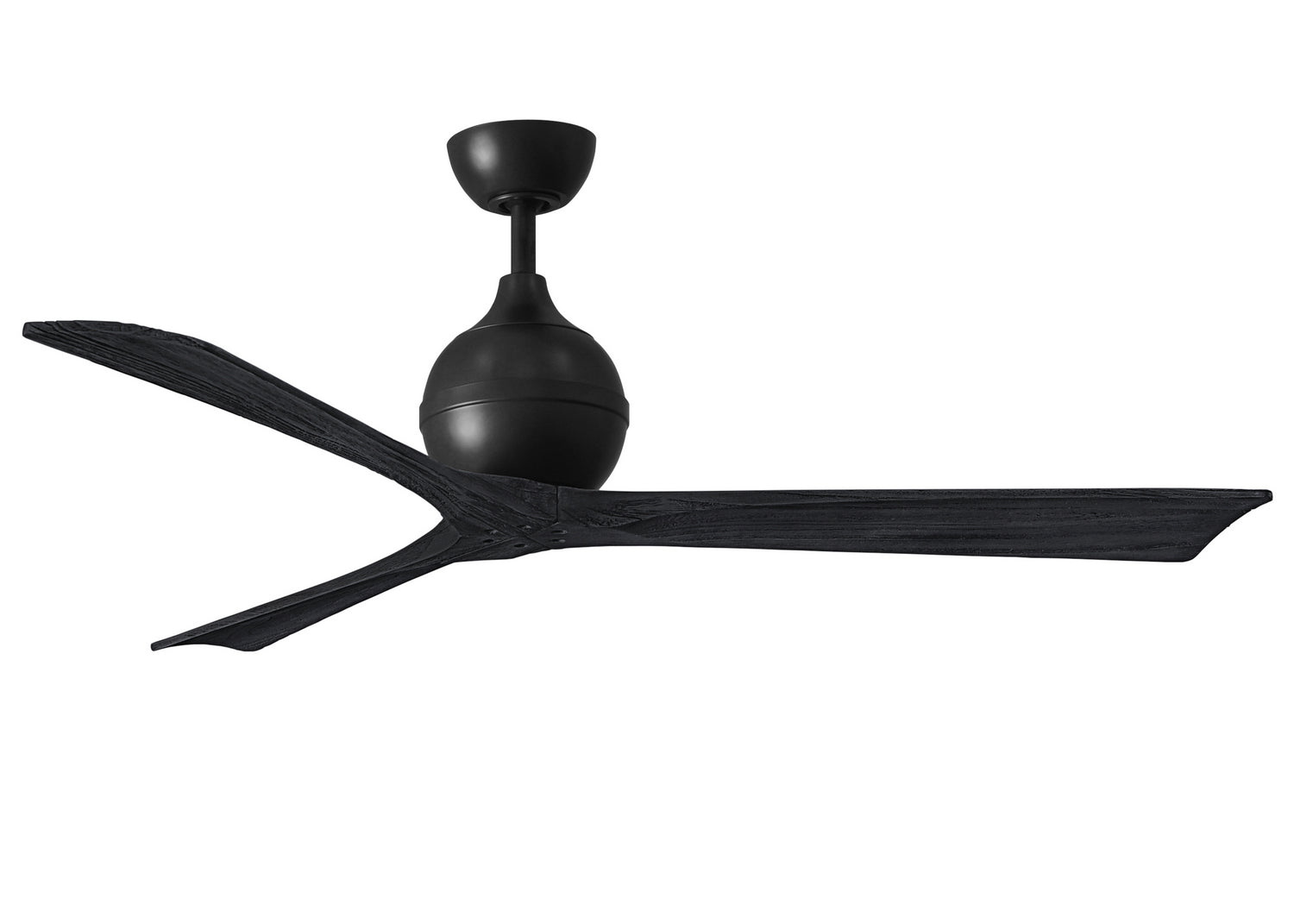 Matthews Fan Company - IR3-BK-BK-60 - 60"Ceiling Fan - Irene-3 - Matte Black