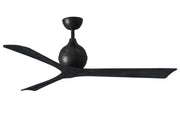 Matthews Fan Company - IR3-BK-BK-60 - 60"Ceiling Fan - Irene-3 - Matte Black