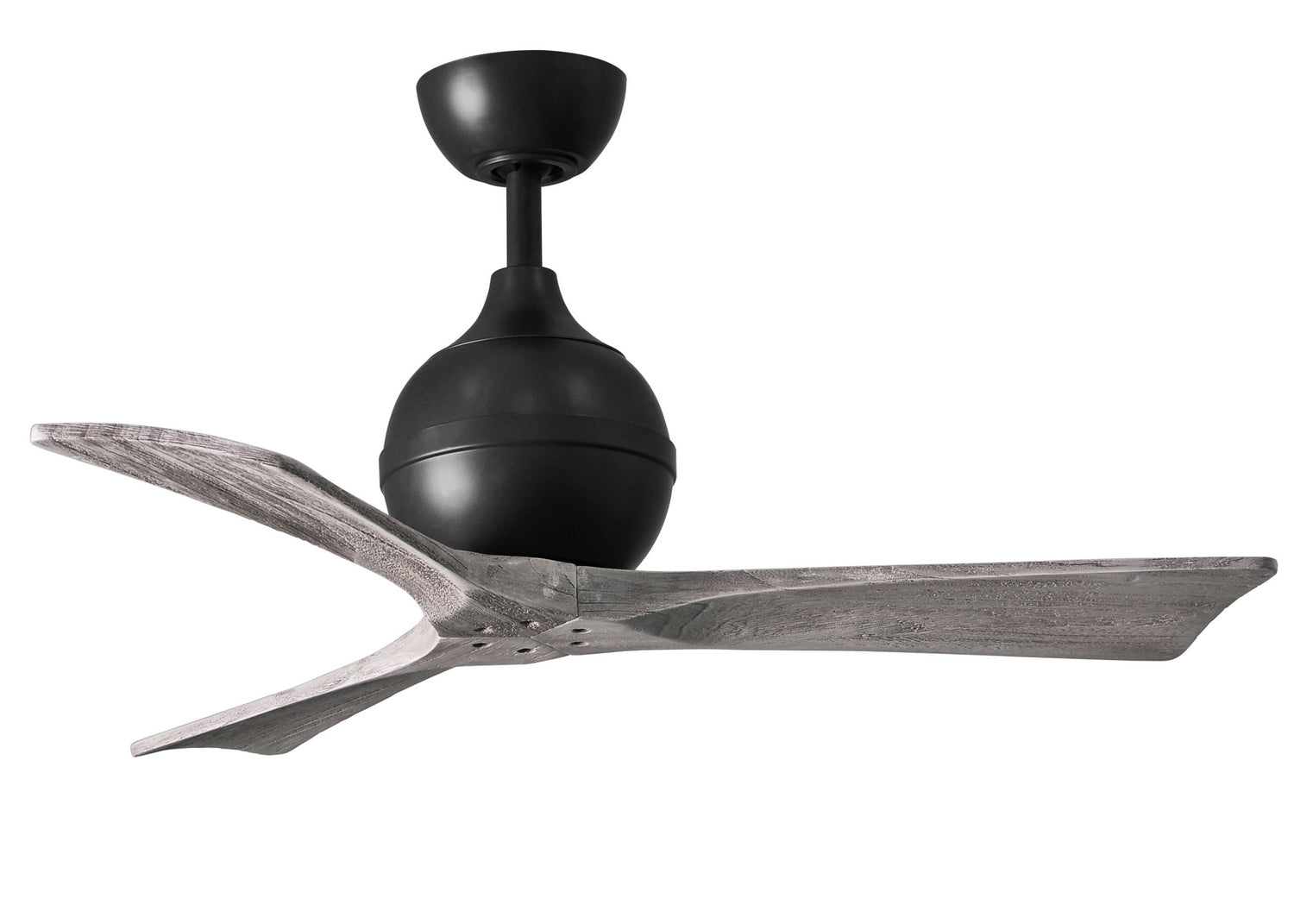 Matthews Fan Company - IR3-BK-BW-42 - 42"Ceiling Fan - Irene-3 - Matte Black
