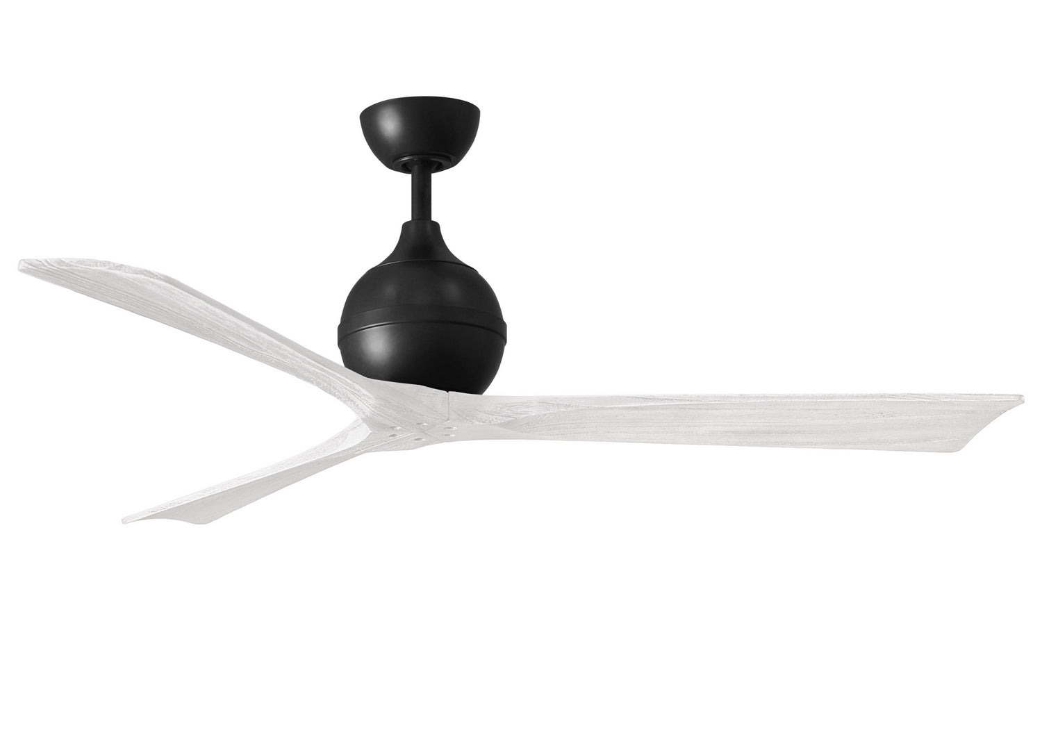 Matthews Fan Company - IR3-BK-MWH-60 - 60"Ceiling Fan - Irene-3 - Matte Black