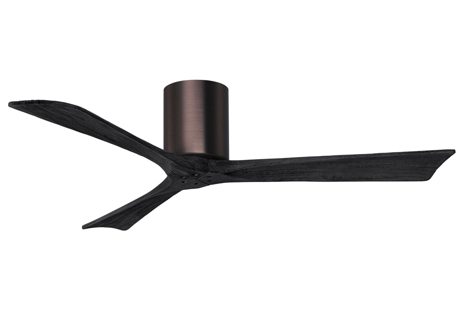 Matthews Fan Company - IR3H-BB-BK-52 - 52"Ceiling Fan - Irene-3H - Brushed Bronze