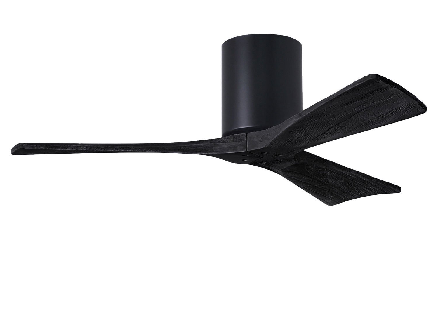 Matthews Fan Company - IR3H-BK-BK-42 - 42"Ceiling Fan - Irene-3H - Matte Black