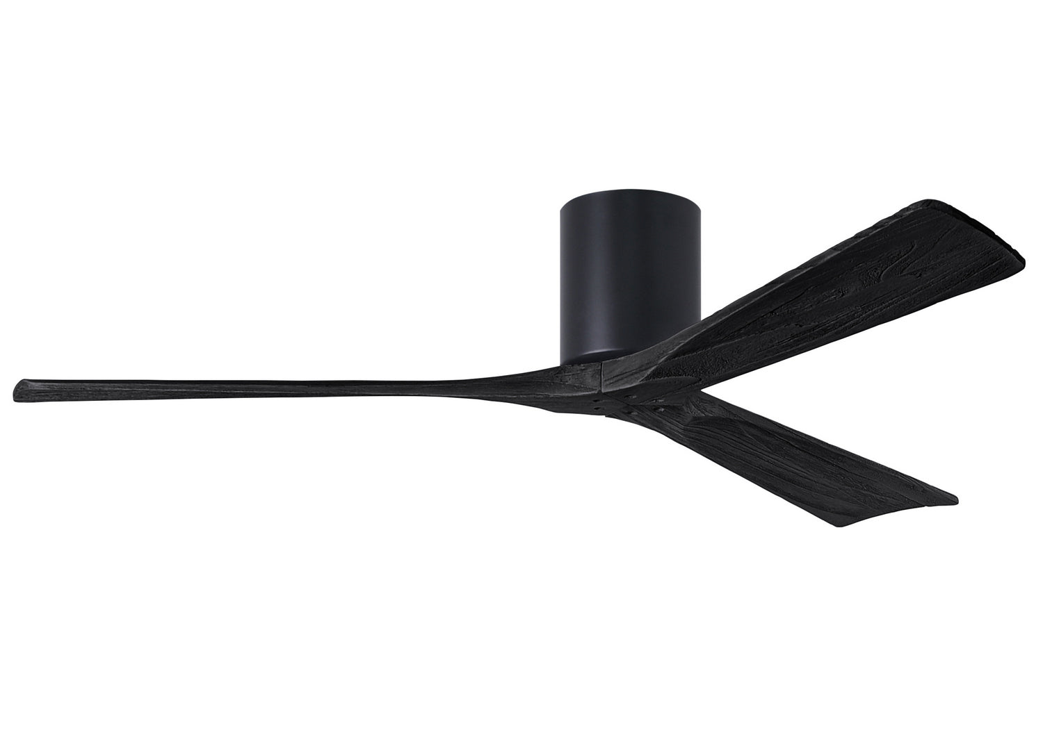 Matthews Fan Company - IR3H-BK-BK-60 - 60"Ceiling Fan - Irene-3H - Matte Black