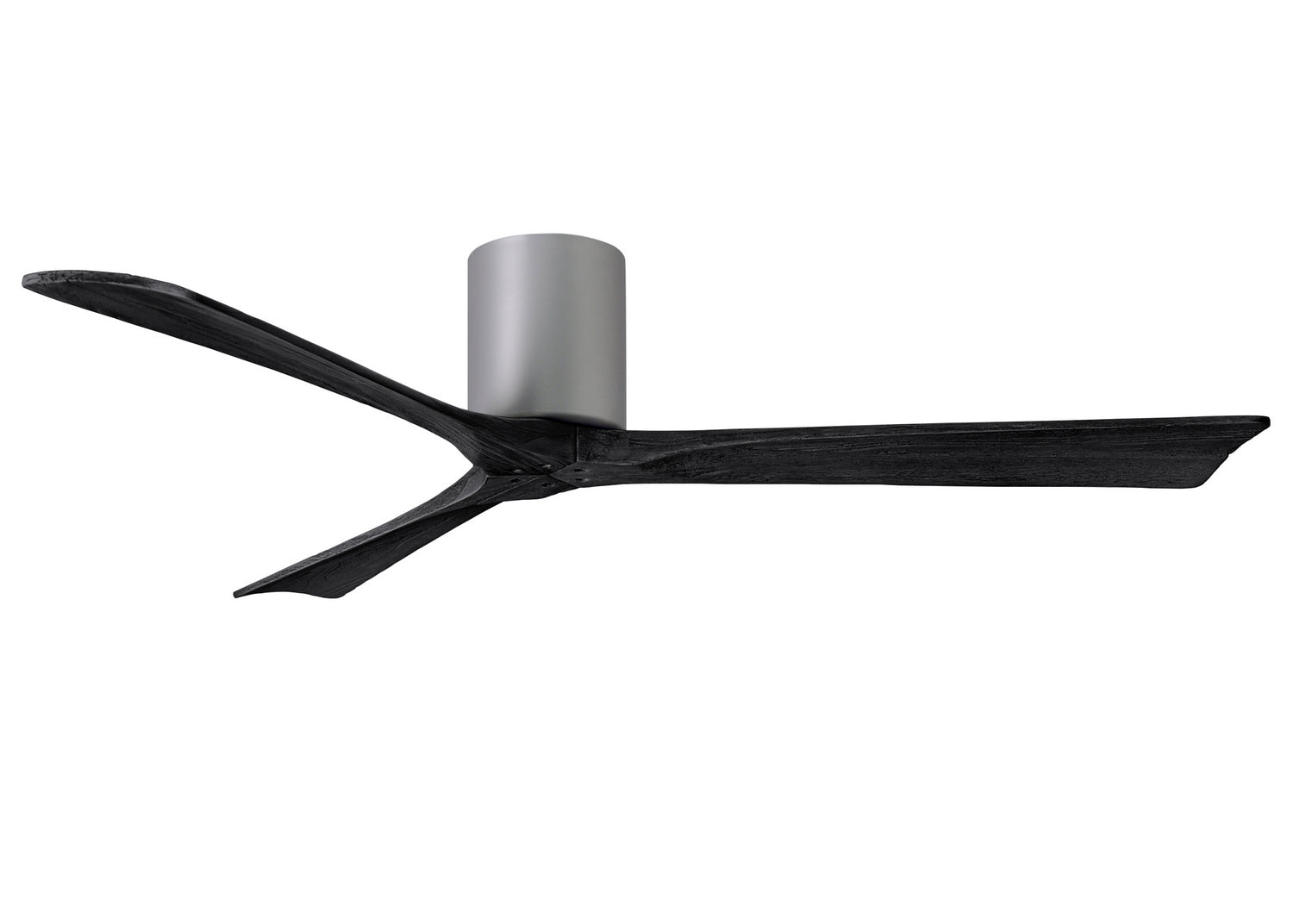 Matthews Fan Company - IR3H-BN-BK-60 - 60"Ceiling Fan - Irene-3H - Brushed Nickel
