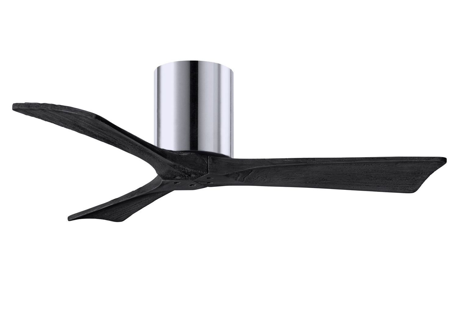Matthews Fan Company - IR3H-CR-BK-42 - 42"Ceiling Fan - Irene-3H - Polished Chrome