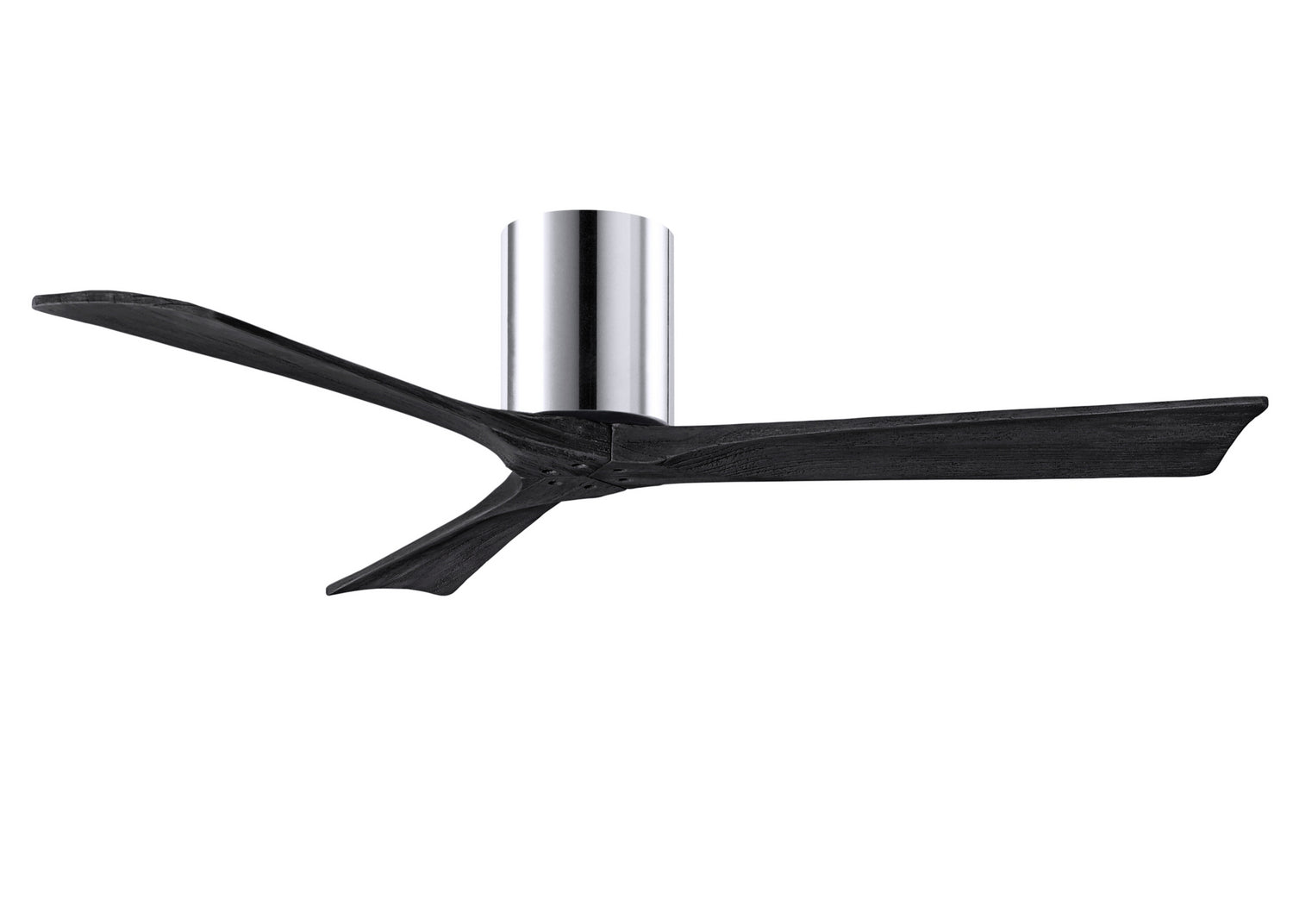 Matthews Fan Company - IR3H-CR-BK-52 - 52"Ceiling Fan - Irene-3H - Polished Chrome