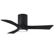 Matthews Fan Company - IR3HLK-BK-BK-42 - 42"Ceiling Fan - Irene-3HLK - Matte Black