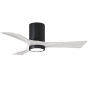 Matthews Fan Company - IR3HLK-BK-MWH-42 - 42"Ceiling Fan - Irene-3HLK - Matte Black