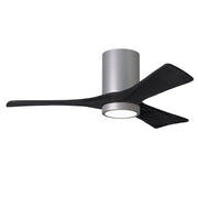 Matthews Fan Company - IR3HLK-BN-BK-42 - 42"Ceiling Fan - Irene-3HLK - Brushed Nickel