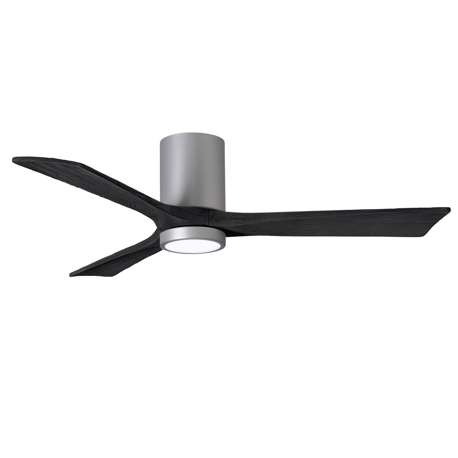 Matthews Fan Company - IR3HLK-BN-BK-52 - 52"Ceiling Fan - Irene-3HLK - Brushed Nickel