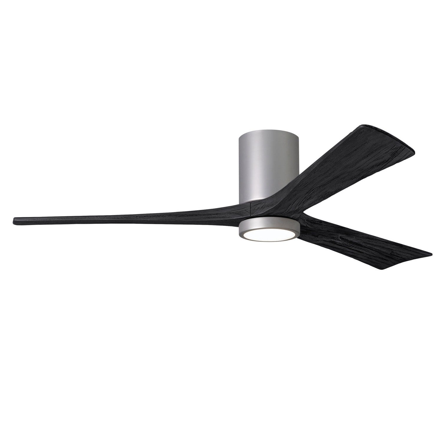 Matthews Fan Company - IR3HLK-BN-BK-60 - 60"Ceiling Fan - Irene-3HLK - Brushed Nickel