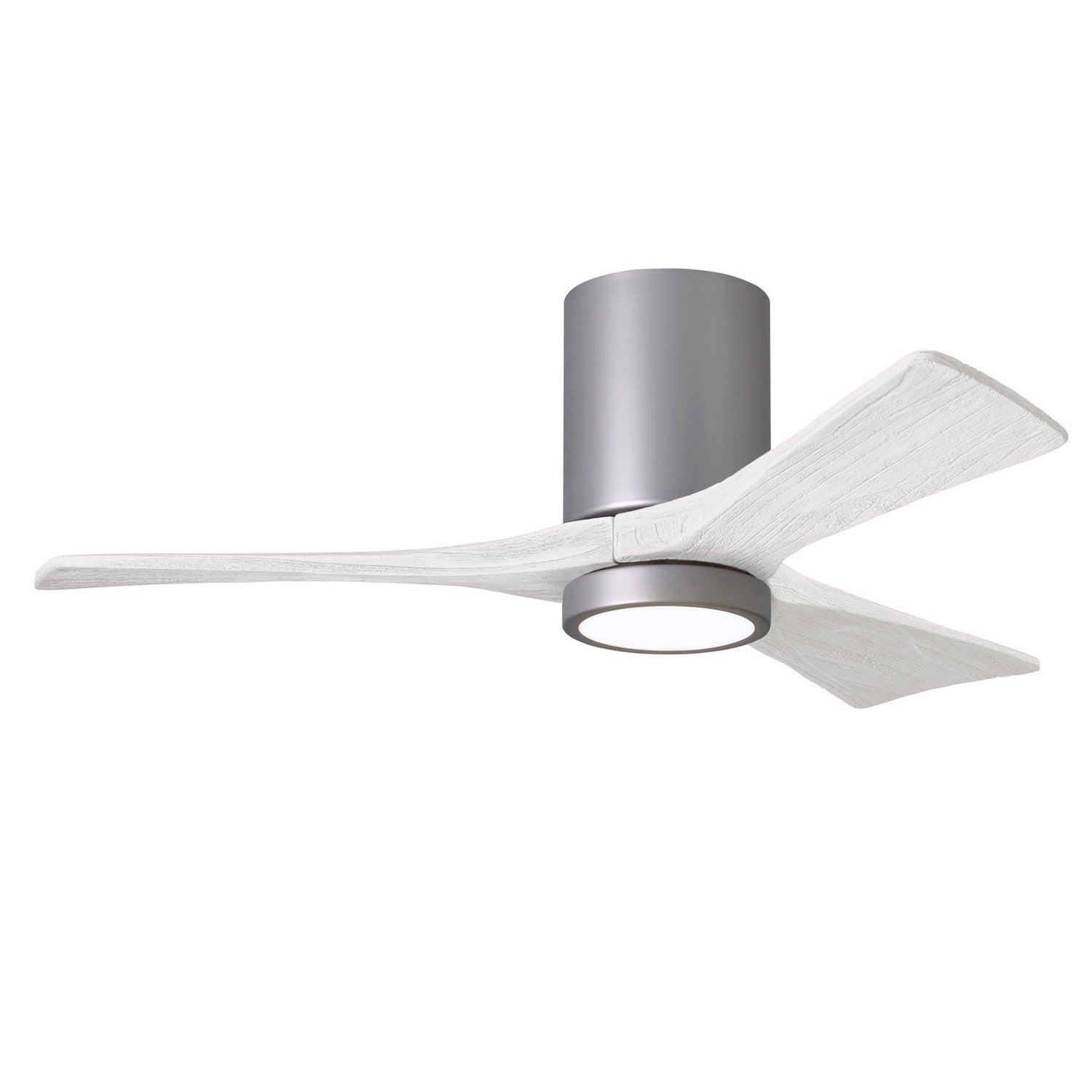 Matthews Fan Company - IR3HLK-BN-MWH-42 - 42"Ceiling Fan - Irene-3HLK - Brushed Nickel