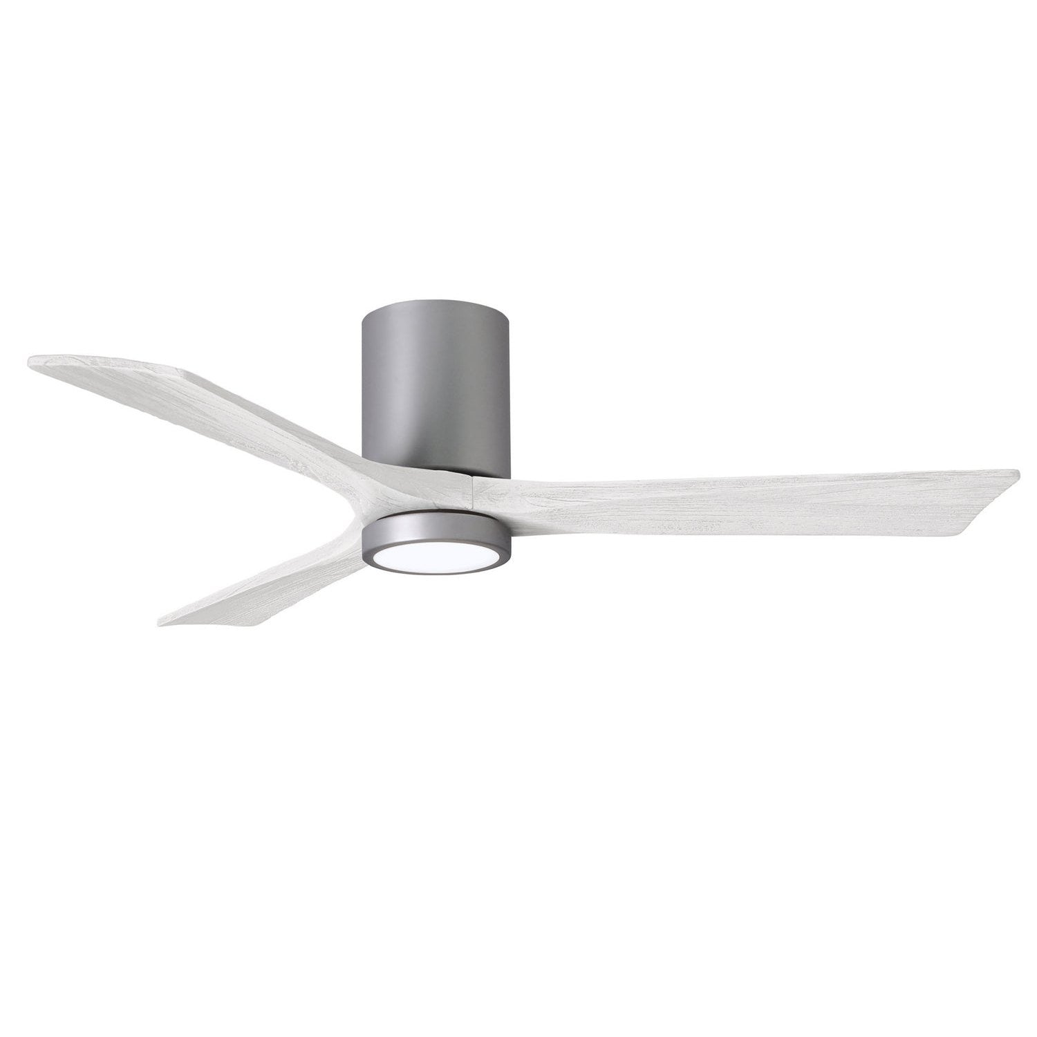 Matthews Fan Company - IR3HLK-BN-MWH-52 - 52"Ceiling Fan - Irene-3HLK - Brushed Nickel