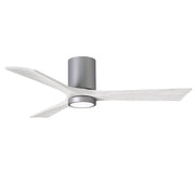 Matthews Fan Company - IR3HLK-BN-MWH-52 - 52"Ceiling Fan - Irene-3HLK - Brushed Nickel