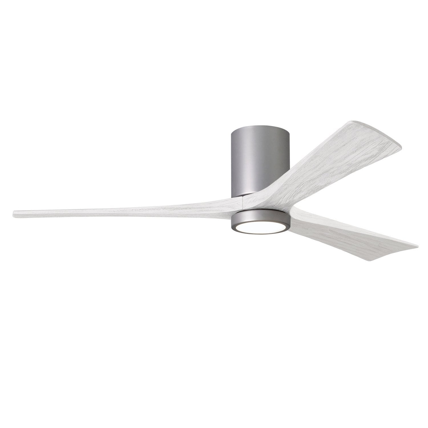Matthews Fan Company - IR3HLK-BN-MWH-60 - 60"Ceiling Fan - Irene-3HLK - Brushed Nickel