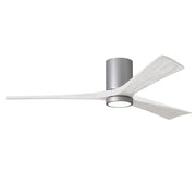 Matthews Fan Company - IR3HLK-BN-MWH-60 - 60"Ceiling Fan - Irene-3HLK - Brushed Nickel
