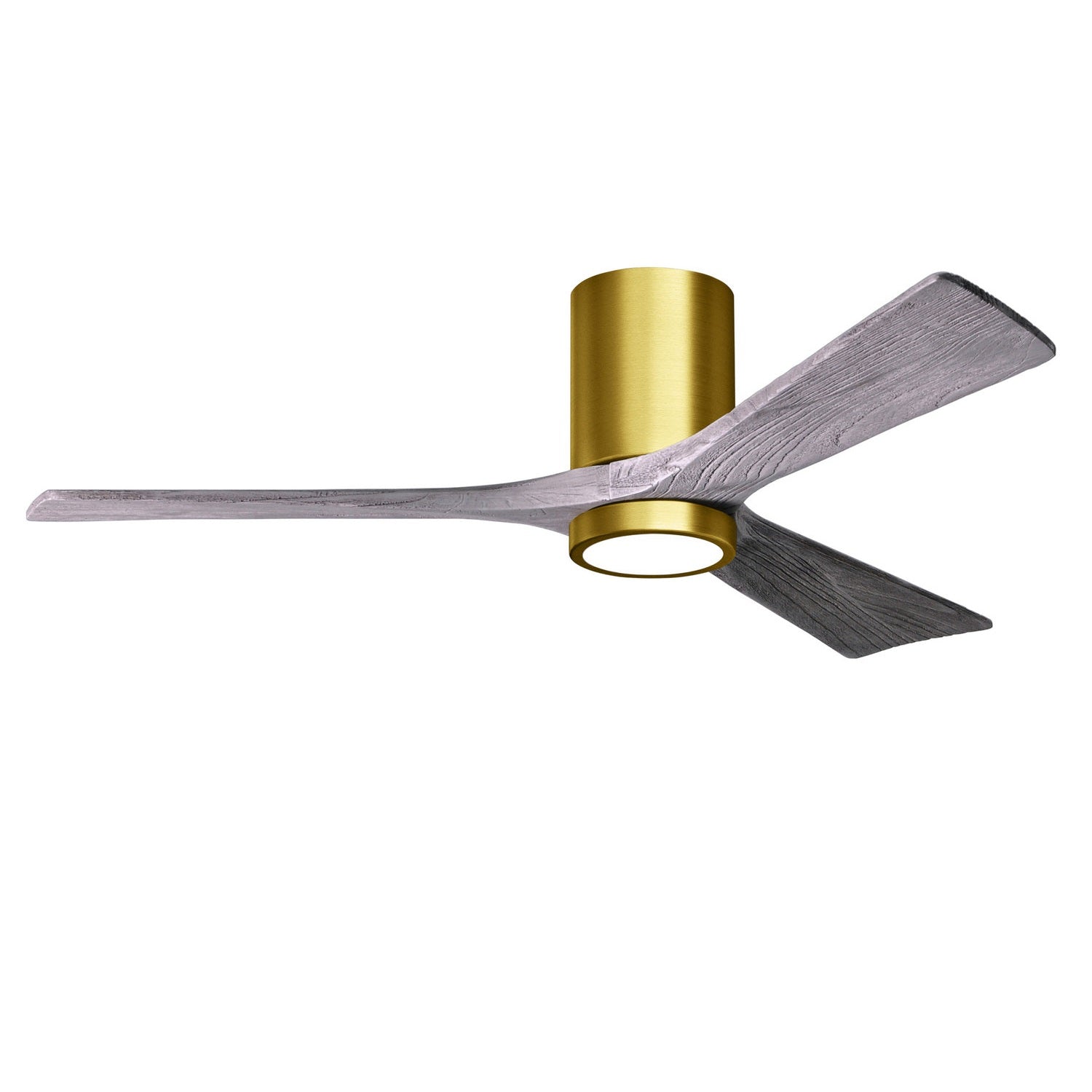 Matthews Fan Company - IR3HLK-BRBR-BW-52 - 52"Ceiling Fan - Irene-3HLK - Brushed Brass