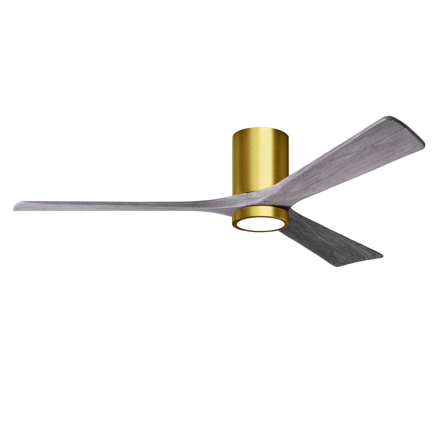 Matthews Fan Company - IR3HLK-BRBR-BW-60 - 60"Ceiling Fan - Irene-3HLK - Brushed Brass