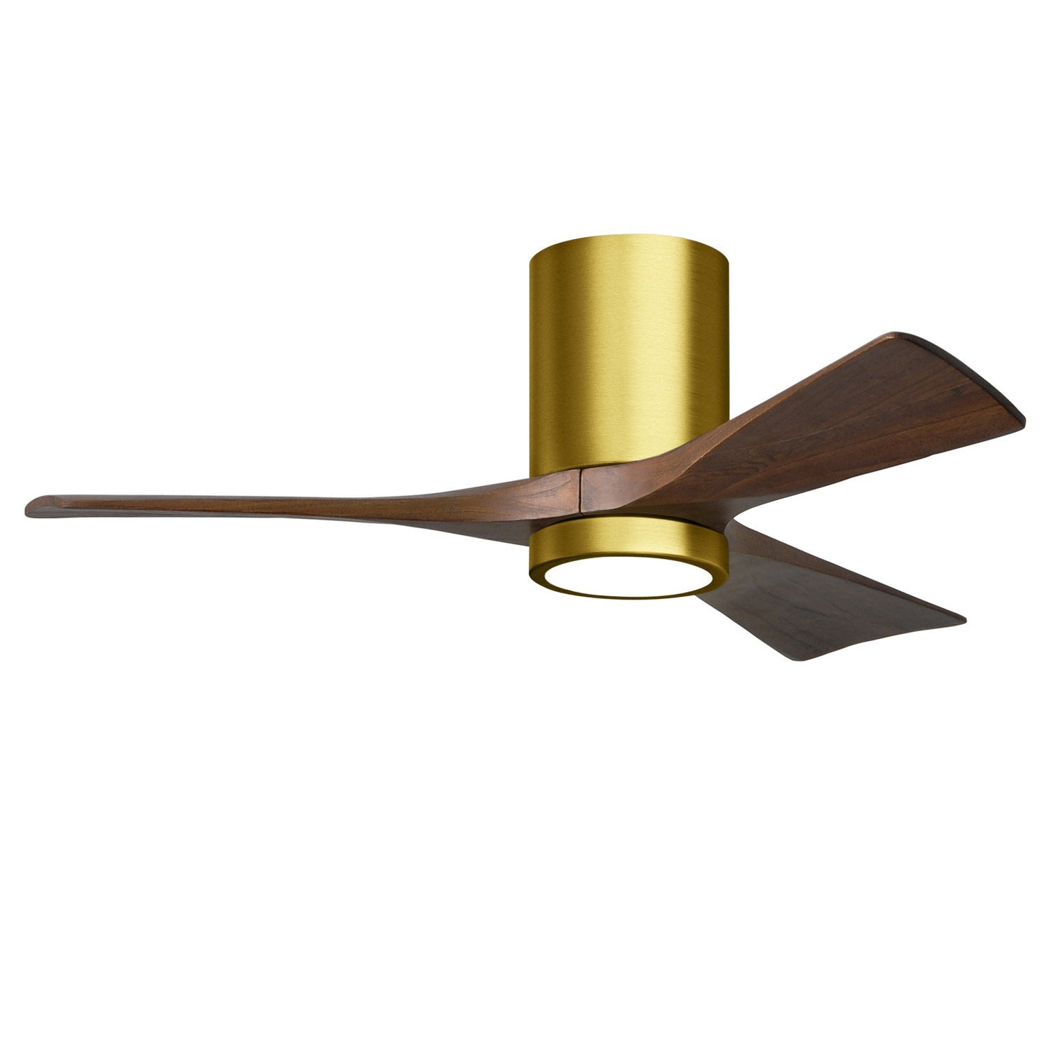 Matthews Fan Company - IR3HLK-BRBR-WA-42 - 42"Ceiling Fan - Irene-3HLK - Brushed Brass