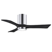 Matthews Fan Company - IR3HLK-CR-BK-42 - 42"Ceiling Fan - Irene-3HLK - Polished Chrome