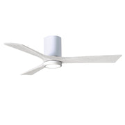Matthews Fan Company - IR3HLK-WH-MWH-52 - 52"Ceiling Fan - Irene-3HLK - Gloss White
