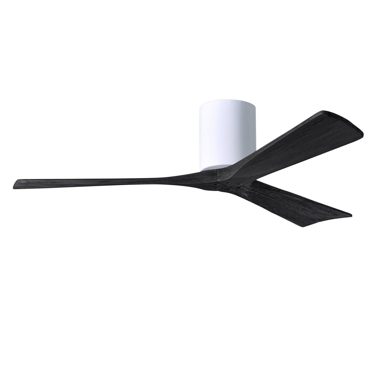 Matthews Fan Company - IR3H-WH-BK-52 - 52"Ceiling Fan - Irene-3H - Gloss White