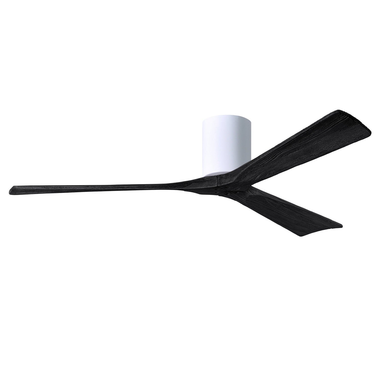 Matthews Fan Company - IR3H-WH-BK-60 - 60"Ceiling Fan - Irene-3H - Gloss White