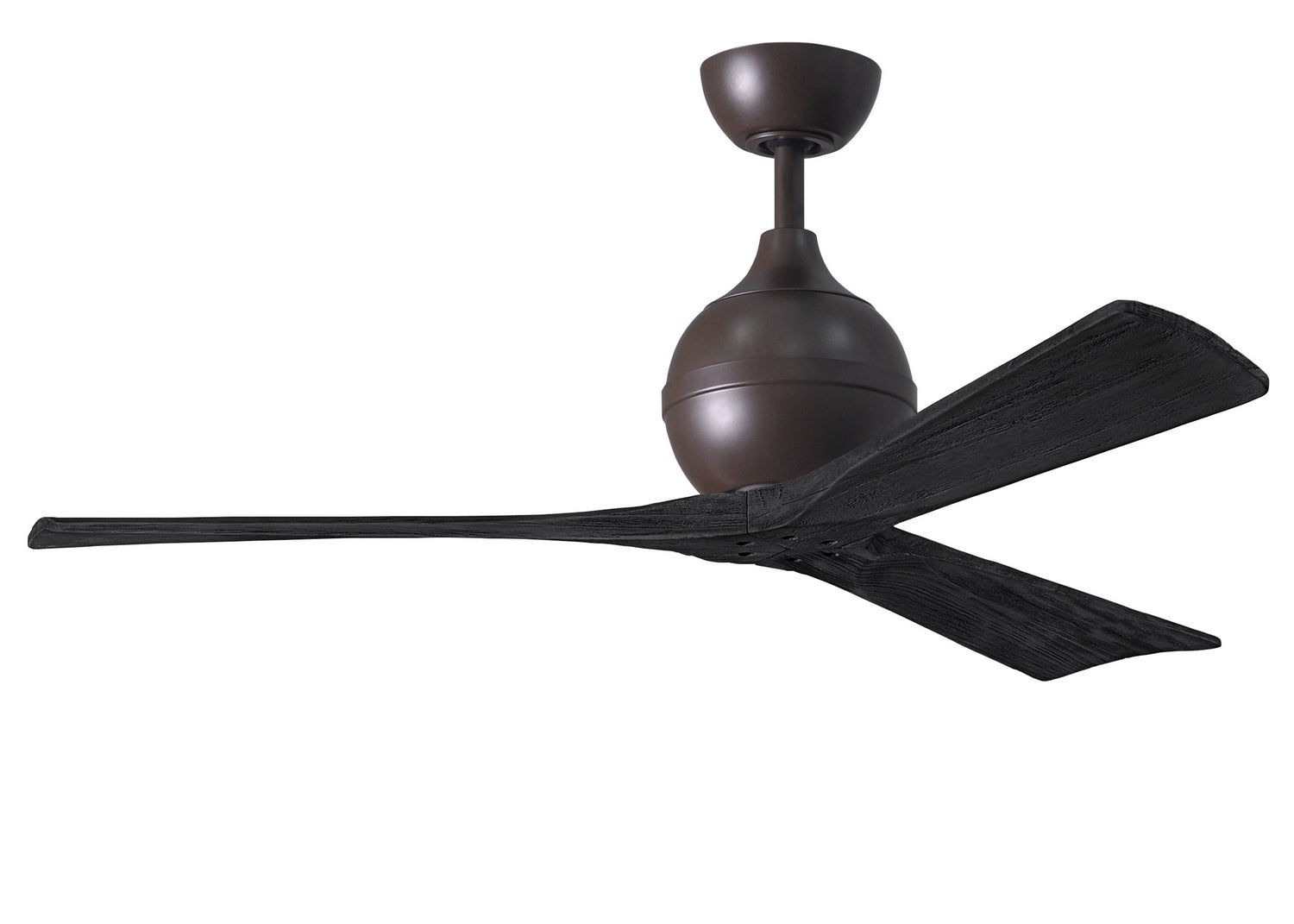 Matthews Fan Company - IR3-TB-BK-52 - 52"Ceiling Fan - Irene-3 - Textured Bronze