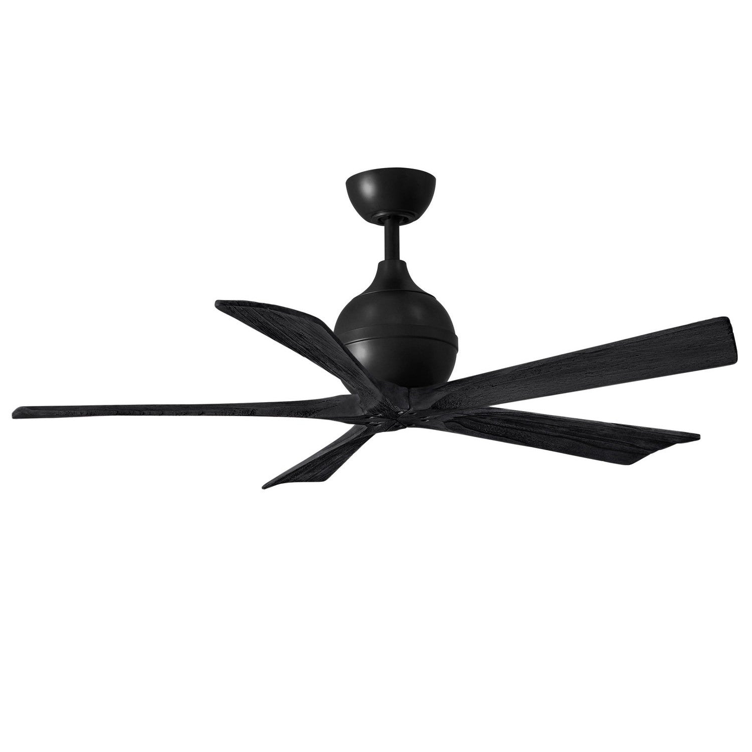 Matthews Fan Company - IR5-BK-BK-52 - 52"Ceiling Fan - Irene-5 - Matte Black