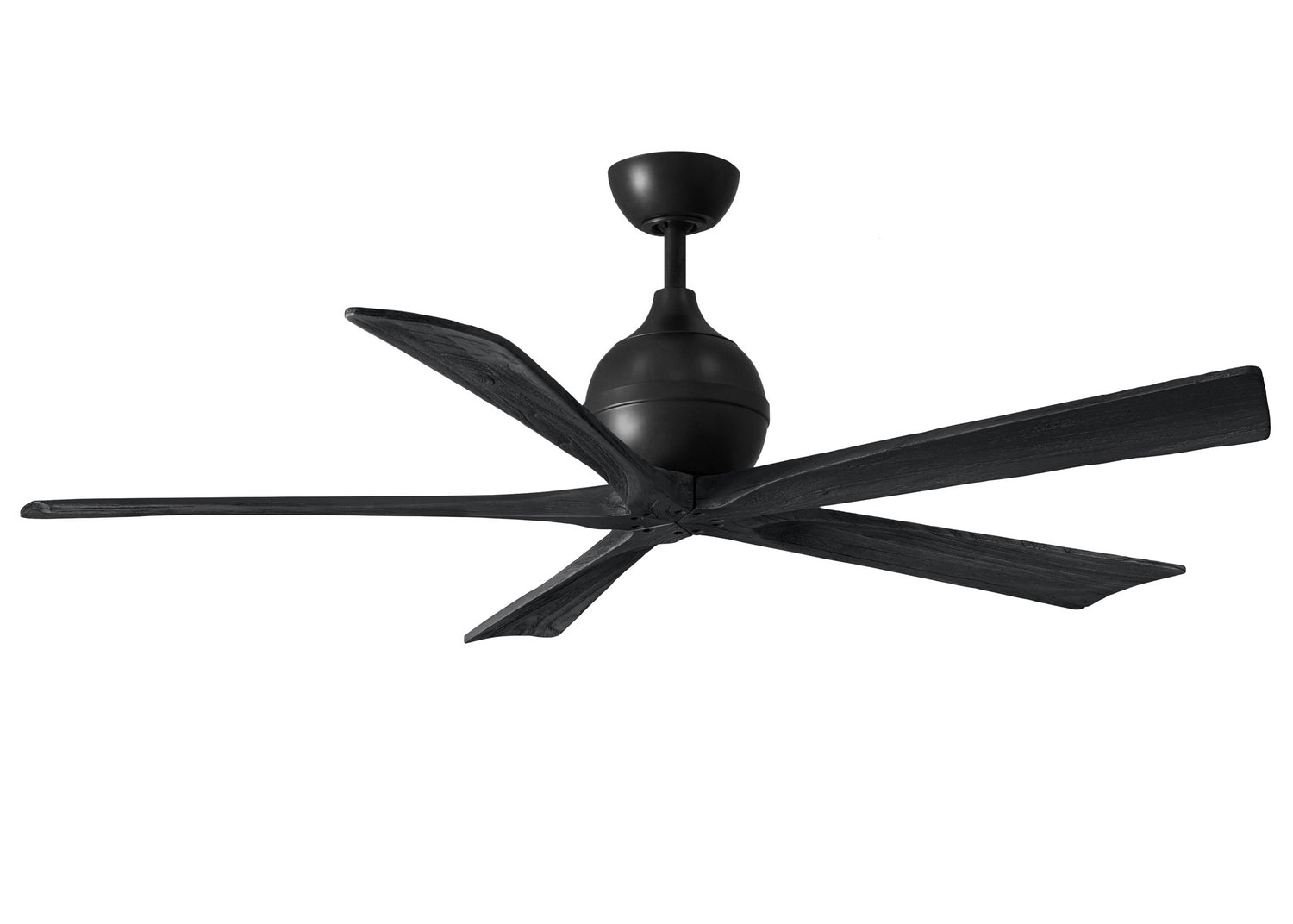 Matthews Fan Company - IR5-BK-BK-60 - 60"Ceiling Fan - Irene-5 - Matte Black