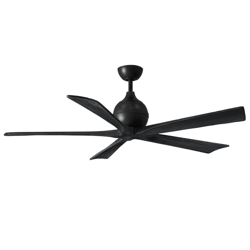 Matthews Fan Company - IR5-BK-BK-60 - 60"Ceiling Fan - Irene-5 - Matte Black