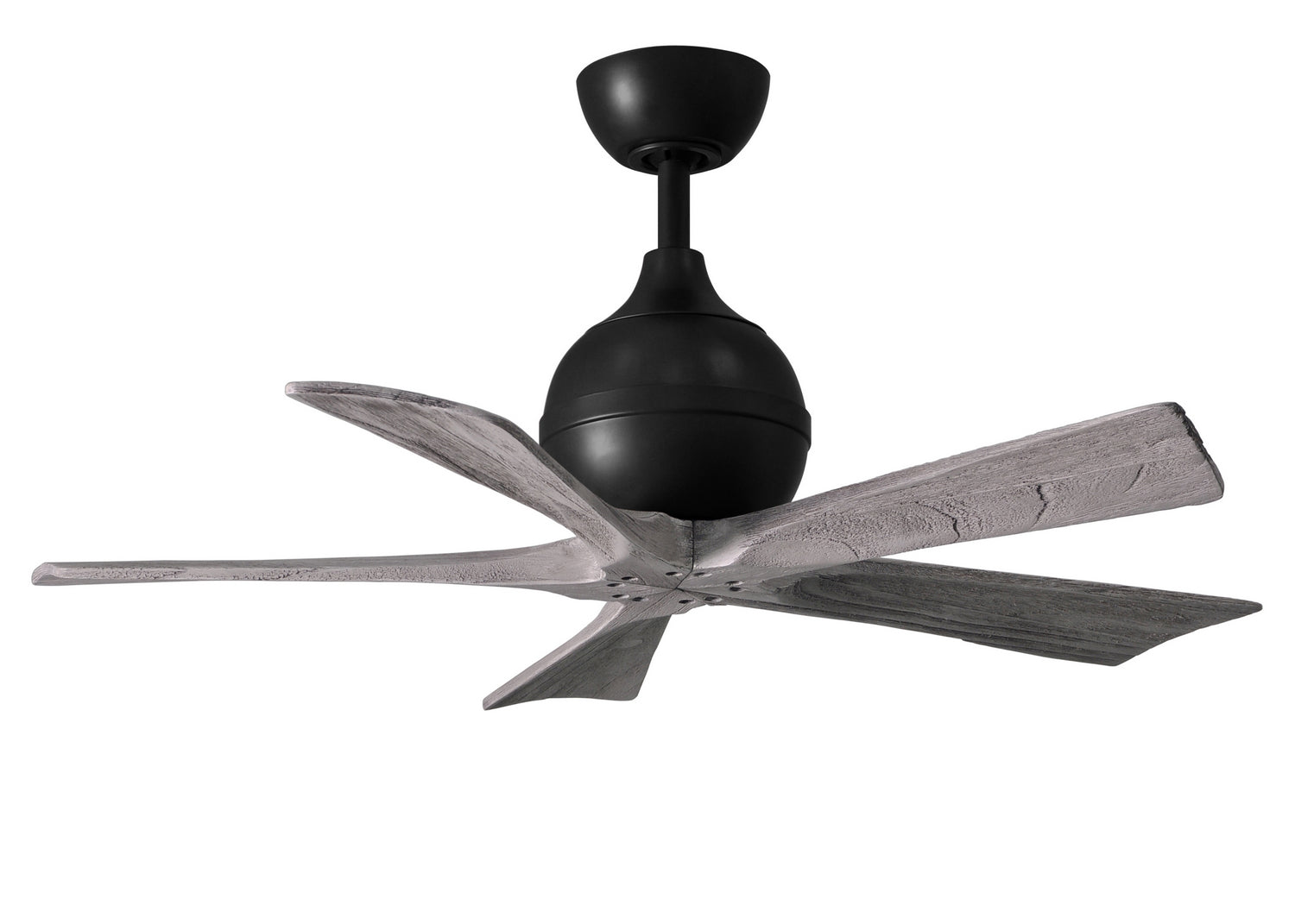Matthews Fan Company - IR5-BK-BW-42 - 42"Ceiling Fan - Irene-5 - Matte Black