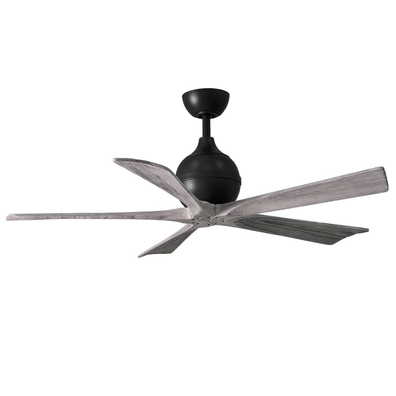 Matthews Fan Company - IR5-BK-BW-52 - 52"Ceiling Fan - Irene-5 - Matte Black