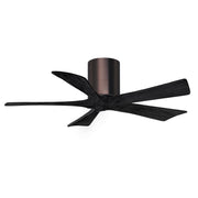 Matthews Fan Company - IR5H-BB-BK-42 - 42"Ceiling Fan - Irene-5H - Brushed Bronze