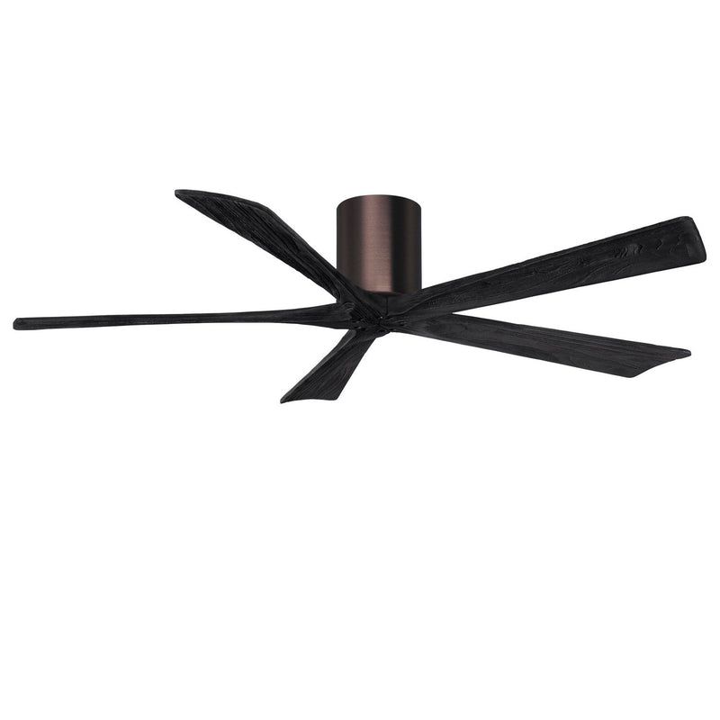 Matthews Fan Company - IR5H-BB-BK-60 - 60"Ceiling Fan - Irene-5H - Brushed Bronze