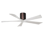 Matthews Fan Company - IR5H-BB-MWH-52 - 52"Ceiling Fan - Irene-5H - Brushed Bronze