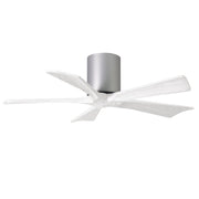 Matthews Fan Company - IR5H-BN-MWH-42 - 42"Ceiling Fan - Irene-5H - Brushed Nickel