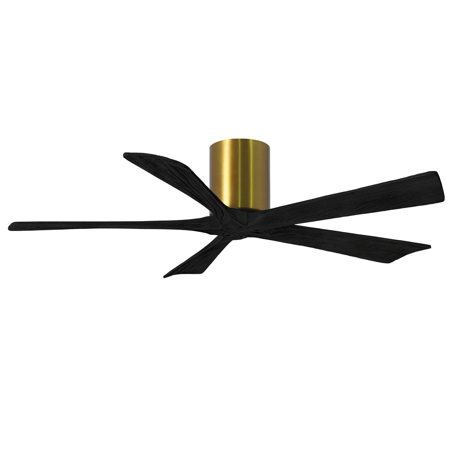 Matthews Fan Company - IR5H-BRBR-BK-52 - 52"Ceiling Fan - Irene-5H - Brushed Brass