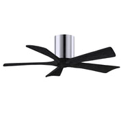 Matthews Fan Company - IR5H-CR-BK-42 - 42"Ceiling Fan - Irene-5H - Polished Chrome